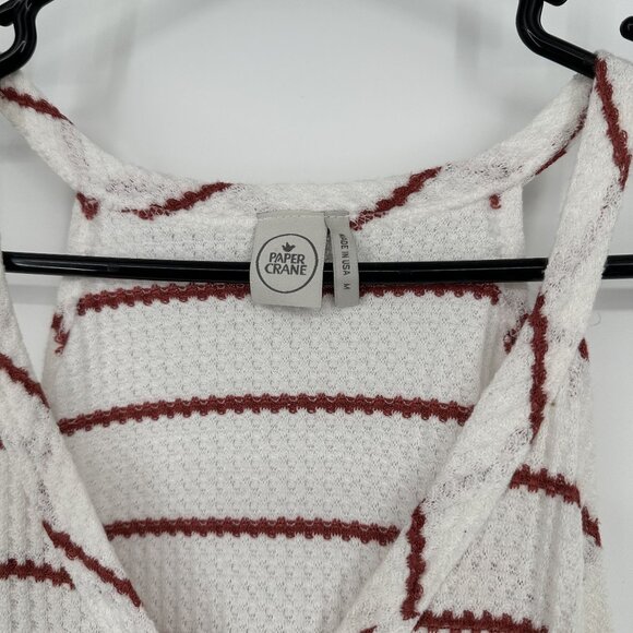 Anthropologie Paper Crane Stripe Tank Top Size Medium - Picture 2 of 4